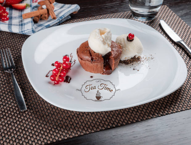 Lava cake cu inghețată